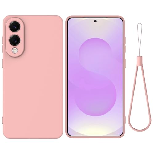 Handyhüllen-Pakete Kompatibel mit Galaxy S25 Edge Handyhülle, kratzfest, dünn, flüssiges Silikon, weiches TPU-Gummi, vollständiger Kameraschutz, Bumper, reine Farbe, einfache Abdeckung mit Armband(Pin Handyhüllen-Pakete Kompatibel mit Galaxy S25 Edge Handyhülle, kratzfest, dünn, flüssiges Silikon, weiches TPU-Gummi, vollständiger Kameraschutz, Bumper, reine Farbe, einfache Abdeckung mit Armband(Pin von GERHGJUK