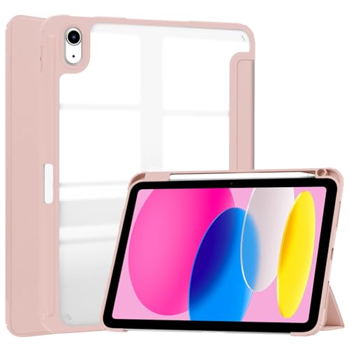 Tablet PC Hüllen Abdeckung Hybrid-Slim-Case kompatibel mit iPad A16 11. Generation 2025 11. Gen A16 11 Zoll 2025 mit S-Pen-Halter, stoßfeste Abdeckung mit klarer transparenter Rückschale, Auto Wake/Sl von GERHGJUK