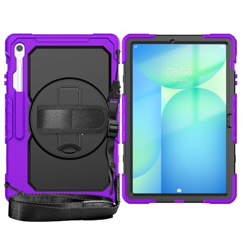 Tablet PC Hüllen Abdeckung Kompatibel mit Samsung Galaxy Tab S10 FE+/S10 FE Plus 13,1 Zoll SM-X620/X626B, Hülle mit Displayschutzfolie, Ständer, stoßfest, robuste Hülle, 360° drehbar, Handschlaufe und Tablet PC Hüllen Abdeckung Kompatibel mit Samsung Galaxy Tab S10 FE+/S10 FE Plus 13,1 Zoll SM-X620/X626B, Hülle mit Displayschutzfolie, Ständer, stoßfest, robuste Hülle, 360° drehbar, Handschlaufe und von GERHGJUK