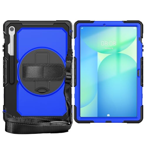 Tablet PC Hüllen Abdeckung Kompatibel mit Samsung Galaxy Tab S10 FE+/S10 FE Plus 13,1 Zoll SM-X620/X626B, Hülle mit Displayschutzfolie, Ständer, stoßfest, robuste Hülle, 360° drehbar, Handschlaufe und Tablet PC Hüllen Abdeckung Kompatibel mit Samsung Galaxy Tab S10 FE+/S10 FE Plus 13,1 Zoll SM-X620/X626B, Hülle mit Displayschutzfolie, Ständer, stoßfest, robuste Hülle, 360° drehbar, Handschlaufe und von GERHGJUK