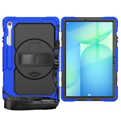 Tablet PC Hüllen Abdeckung Kompatibel mit Samsung Galaxy Tab S10 FE+/S10 FE Plus 13,1 Zoll SM-X620/X626B, Hülle mit Displayschutzfolie, Ständer, stoßfest, robuste Hülle, 360° drehbar, Handschlaufe und Tablet PC Hüllen Abdeckung Kompatibel mit Samsung Galaxy Tab S10 FE+/S10 FE Plus 13,1 Zoll SM-X620/X626B, Hülle mit Displayschutzfolie, Ständer, stoßfest, robuste Hülle, 360° drehbar, Handschlaufe und von GERHGJUK