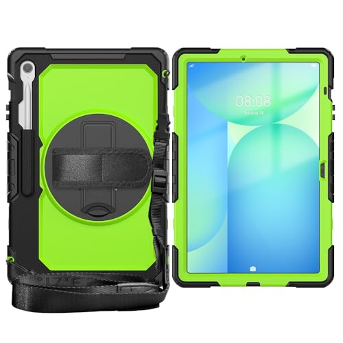 Tablet PC Hüllen Abdeckung Kompatibel mit Samsung Galaxy Tab S10 FE+/S10 FE Plus 13,1 Zoll SM-X620/X626B, Hülle mit Displayschutzfolie, Ständer, stoßfest, robuste Hülle, 360° drehbar, Handschlaufe und Tablet PC Hüllen Abdeckung Kompatibel mit Samsung Galaxy Tab S10 FE+/S10 FE Plus 13,1 Zoll SM-X620/X626B, Hülle mit Displayschutzfolie, Ständer, stoßfest, robuste Hülle, 360° drehbar, Handschlaufe und von GERHGJUK