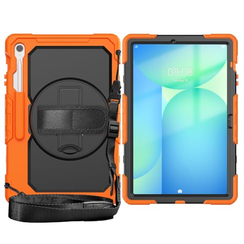Tablet PC Hüllen Abdeckung Kompatibel mit Samsung Galaxy Tab S10 FE+ 13,1 Zoll SM-X620/X626B, robuste, stoßfeste TPU-Hülle, Schutzhülle mit Displayschutzfolie, 380°-Schwenkständer + Handschlaufe + Sch Tablet PC Hüllen Abdeckung Kompatibel mit Samsung Galaxy Tab S10 FE+ 13,1 Zoll SM-X620/X626B, robuste, stoßfeste TPU-Hülle, Schutzhülle mit Displayschutzfolie, 380°-Schwenkständer + Handschlaufe + Sch von GERHGJUK