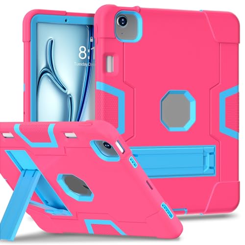 Tablet PC Hüllen Abdeckung Kompatibel mit iPad Air 11 Zoll Hülle M3 2025 / M2 2024 Hülle mit integriertem Stifthalter Silikon+PC-Hybrid-Cover mit stoßfestem Design, faltbarem Ständer und 360°-Schutz(R Tablet PC Hüllen Abdeckung Kompatibel mit iPad Air 11 Zoll Hülle M3 2025 / M2 2024 Hülle mit integriertem Stifthalter Silikon+PC-Hybrid-Cover mit stoßfestem Design, faltbarem Ständer und 360°-Schutz(R von GERHGJUK