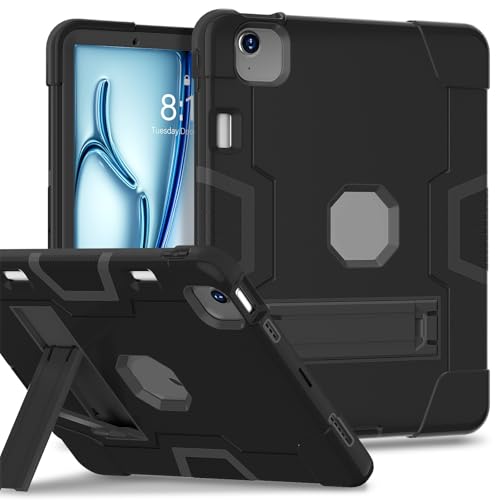 Tablet PC Hüllen Abdeckung Kompatibel mit iPad Air 11 Zoll Hülle M3 2025 / M2 2024 Hülle mit integriertem Stifthalter Silikon+PC-Hybrid-Cover mit stoßfestem Design, faltbarem Ständer und 360°-Schutz(B Tablet PC Hüllen Abdeckung Kompatibel mit iPad Air 11 Zoll Hülle M3 2025 / M2 2024 Hülle mit integriertem Stifthalter Silikon+PC-Hybrid-Cover mit stoßfestem Design, faltbarem Ständer und 360°-Schutz(B von GERHGJUK