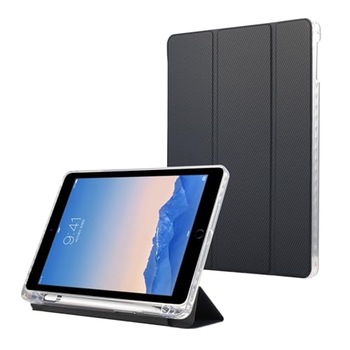 Tablet PC Hüllen Abdeckung Schlanke, kompatibel mit der Hülle for das iPad 9,7 Zoll (6./5. Generation), Smart Case mit Stifthalter, dreifach faltbarer Ständer, Schutzhülle, automatische Wake/Sleep-Fun von GERHGJUK