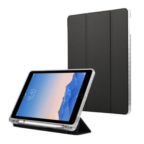 Tablet PC Hüllen Abdeckung Schlanke, kompatibel mit der Hülle for das iPad 9,7 Zoll (6./5. Generation), Smart Case mit Stifthalter, dreifach faltbarer Ständer, Schutzhülle, automatische Wake/Sleep-Fun von GERHGJUK