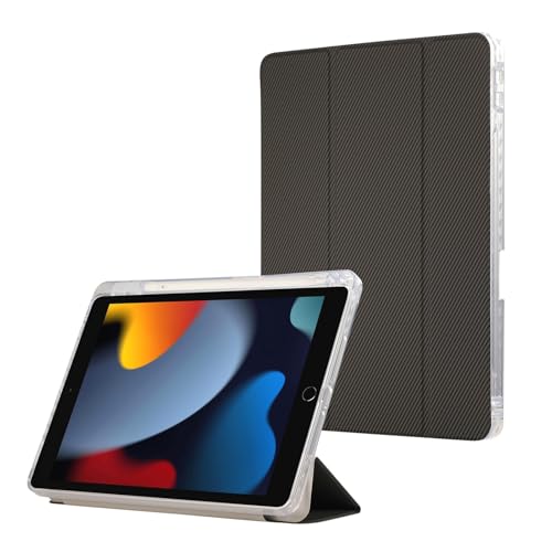 Tablet PC Hüllen Abdeckung Schlanke Hülle, kompatibel mit iPad 10,2 Zoll, 9./8./7. Generation 2021/2020/2019, Hülle mit Stifthalter, dreifach faltbarer Ständer, Schutzhülle, automatisches Aufwachen/Sc von GERHGJUK