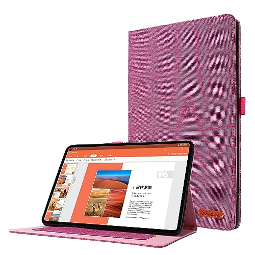 Tablet PC Hüllen Abdeckung Schlanke Hülle kompatibel mit Huawei Matepad 10.4/V6 10,4 Zoll – Ultradünne Klapphülle mit Standfunktion und automatischem Aufwachen/Schlafen | Weiche TPU-Rückseite(Pink) von GERHGJUK