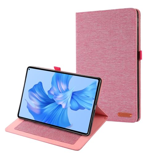 Tablet PC Hüllen Abdeckung Schlanke Hülle kompatibel mit Huawei Matepad 11 Pro 2022 11 Zoll – Ultradünne Klapphülle mit Standfunktion und automatischem Aufwachen/Schlafen | Weiche TPU-Rückseite(Pink) von GERHGJUK