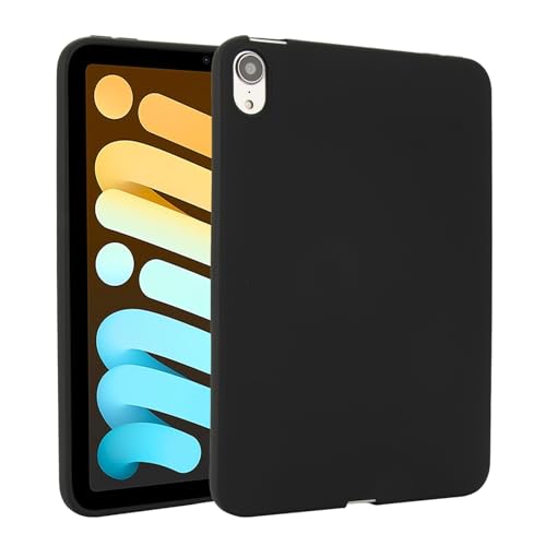 Tablet PC Hüllen Abdeckung Schlanke Hülle kompatibel mit iPad Mini 7 (A17 Pro) 2024/ Mini 6 8,3″, flexible TPU-Schutzhülle, leichte Hülle, stoßfeste, robuste Rückseite, Eckenschutz, schlanke Hülle(Bla von GERHGJUK