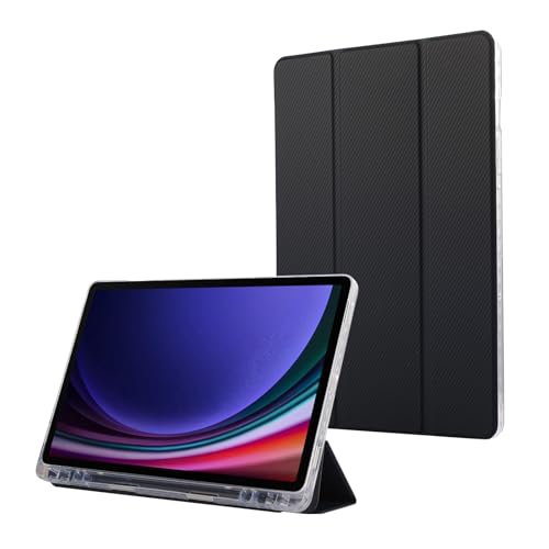 Tablet PC Hüllen Abdeckung Smart Case Kompatibel mit Samsung Galaxy Tab S9 FE 10,9 Zoll/Tab S9 11 Zoll, Schlankes Case mit Stifthalter, Dreifach faltbare Stand-Schutzhülle, Auto Wake/Sleep(Blue2) von GERHGJUK