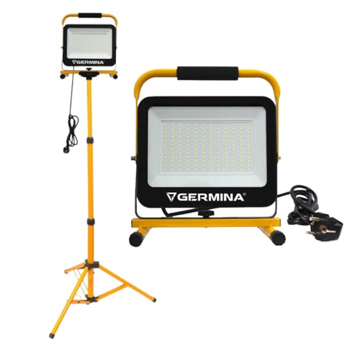 GERMINA DER ELECTRIKER proyector led 100W trípode lámpara de pie foco portátil IP65 garaje taller GERMINA DER ELECTRIKER proyector led 100W trípode lámpara de pie foco portátil IP65 garaje taller von GERMINA DER ELECTRIKER