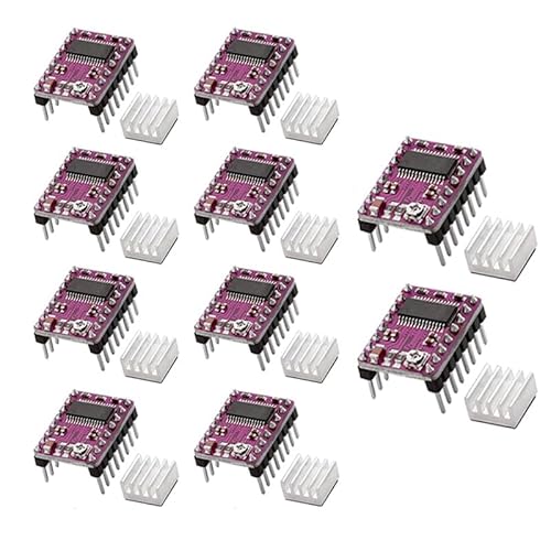 10pcs DRV8825 Schrittmotor Treiber-Modul mit Kühlkörper, Passend für 3D Drucker Teile, 8.2V~45V Schrittmotor von GERUI