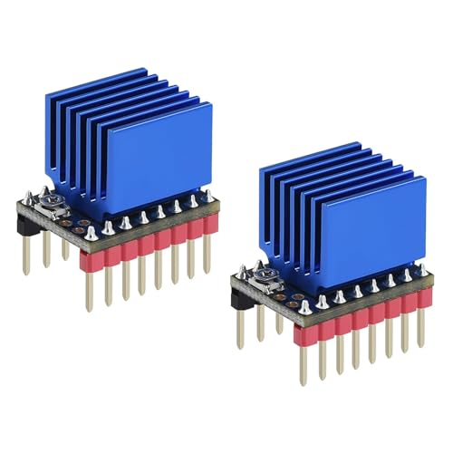2 Stück TMC2209 V2.0 Schrittmotortreiber Zubehör für 3D-Drucker Ultra leiser Antrieb mit Kühlkörper Unendliches Bit zurück auf Null 2 Stück TMC2209 V2.0 Schrittmotortreiber Zubehör für 3D-Drucker Ultra leiser Antrieb mit Kühlkörper Unendliches Bit zurück auf Null von GERUI