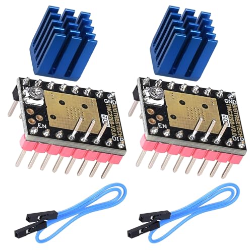 2pcs TMC2208 V.3.0 Stepper Dämpfer mit Kühlkörper-Treiber, Ersatz-Dämpfer für A4988 DRV8825 für 3D-Drucker,3D-Druckerteil Ultra Silent Modul. (TMC2208 V3.0) von GERUI