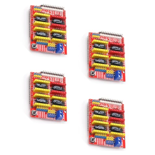 4-Stück A4988 V3 Graviermaschine Erweiterungsplatte 3D Drucker A4988 Treiberplatine A4988 Schrittmotorantrieb für Arduino von GERUI