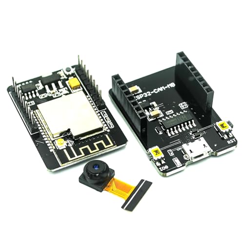 ESP32 CAM Entwicklungsplatine,1 Stück ESP32-CAM WiFi Bluetooth Entwicklung Board DC 5V Dual-Core-Entwicklungsplatine mit OV2640 Kamera TF Card Module, Micro USB Port,kompatibel mit Arduino von GERUI