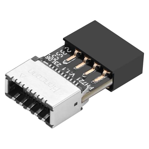 GERUI 1PCS Interner Adapter USB 2.0 9-Pin-Motherboard zu USB 3.1 Typ E-Motherboard-Erweiterungsadapter GERUI 1PCS Interner Adapter USB 2.0 9-Pin-Motherboard zu USB 3.1 Typ E-Motherboard-Erweiterungsadapter von GERUI