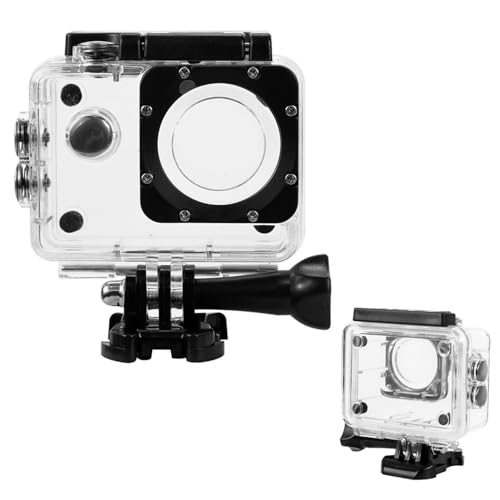 GERUI Action Cam Schutzhülle Wasserdichte Hülle für AKASO EK7000/Jadfezy/Apexcam/Gookam/Vemont Unterwasser Action Cam GERUI Action Cam Schutzhülle Wasserdichte Hülle für AKASO EK7000/Jadfezy/Apexcam/Gookam/Vemont Unterwasser Action Cam von GERUI