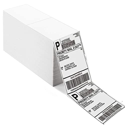Thermopapier-Versandetiketten, 4 x 6 DHL-Etiketten，Eine Seite mit zwei Seiten, für die Sie wiederverwenden können von GERUI