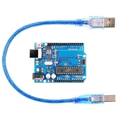 UNO R3 Mikrocontroller Board Hauptplatine, mit USB-Schnittstelle, für-16U2 Mikrocontroller,Kompatibel für-Arduino von GERUI