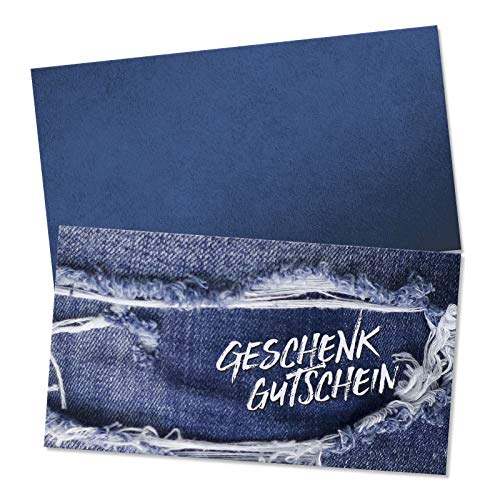 GESCHENKGUTSCHEINcom 100 Stk. Geschenkgutscheine mit Umschlag. Gutschein-Vordruck für Textilwaren Einzelhandel Fashion. Modegutschein. FA1267 von GESCHENKGUTSCHEINcom by POS-HAUER