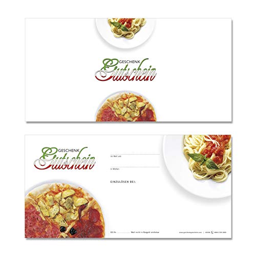 GESCHENKGUTSCHEINcom by POS-HAUER. 100 Gutscheine, blanko zum selbst Ausfüllen. Für Pizzeria Gastronomie Pizzeria. von GESCHENKGUTSCHEINcom by POS-HAUER