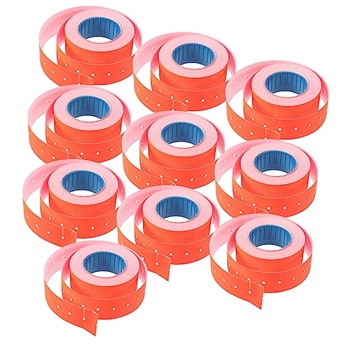 GETAJGHSD 1 Rolle Preispapier, Preisetiketten Für Verkaufsautomaten, Etikettenaufkleber, Etikettendrucker, Klebeband, Preismarker, Preisschilder, Einzelhandelspreisschild, Papier, Farbige von GETAJGHSD