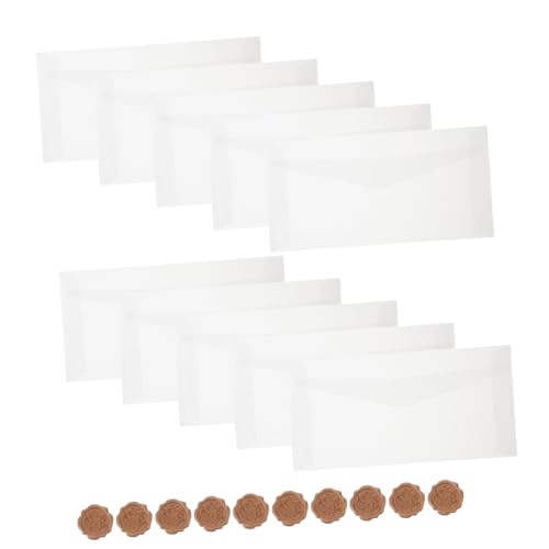 GETAJGHSD 10 Sets Umschlag Buggy Bag Briefumschläge Hübsche Umschläge Durchscheinende Umschläge Briefumschläge Partyeinladungsumschläge Teebeutelumschläge Kartenumschläge Geldumschläge von GETAJGHSD