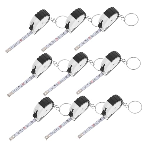 GETAJGHSD 10 Stück Teleskop Stahlbandmaß, Mini Metrisches Bandmaß, Mini Körper Schlüsselring Band, Bastelbandmaß, Stoffbandmaß, Bandmaß Schlüsselanhänger, Einziehbares Maßband GETAJGHSD 10 Stück Teleskop Stahlbandmaß, Mini Metrisches Bandmaß, Mini Körper Schlüsselring Band, Bastelbandmaß, Stoffbandmaß, Bandmaß Schlüsselanhänger, Einziehbares Maßband von GETAJGHSD
