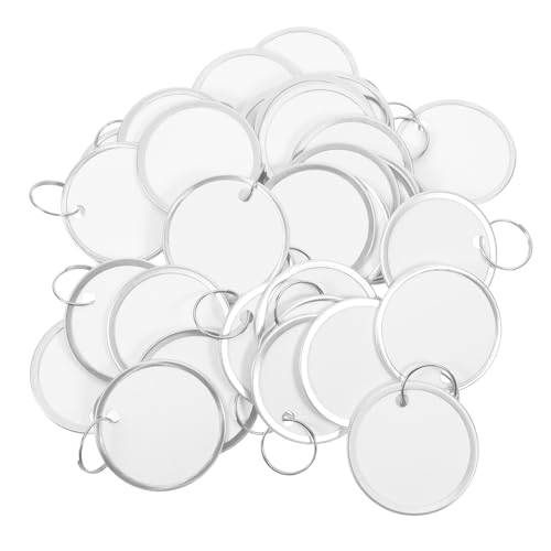 GETAJGHSD 100 Stück Schlüsselanhänger Mit Metallrand, Weiße Schlüsselanhänger Etiketten, Metallrand Etiketten, Markierungsetiketten, Leere Beschriftungsschilder, Leere Schlüsselanhänger Mit GETAJGHSD 100 Stück Schlüsselanhänger Mit Metallrand, Weiße Schlüsselanhänger Etiketten, Metallrand Etiketten, Markierungsetiketten, Leere Beschriftungsschilder, Leere Schlüsselanhänger Mit von GETAJGHSD