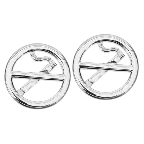 GETAJGHSD 2 Stück Fahrzeugaufkleber Aus Metall Vinyl Nein Rauchverbotsschild Nur Tun Bitte Wann Nicht- Patch Diese Warnen Für Gefahr Anti-raucher-aufkleber Du Aufhören Halten Warnung Silber GETAJGHSD 2 Stück Fahrzeugaufkleber Aus Metall Vinyl Nein Rauchverbotsschild Nur Tun Bitte Wann Nicht- Patch Diese Warnen Für Gefahr Anti-raucher-aufkleber Du Aufhören Halten Warnung Silber von GETAJGHSD