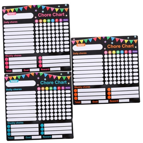 GETAJGHSD 3 Teiliger Wochenplaner Für Kinder, Trocken Abwischbare Tafel, Aufgabentabelle Für Kinder, Zeitplantafel Für Kinder, Aufgabentabelle Für Zuhause, Verhaltenstabelle, GETAJGHSD 3 Teiliger Wochenplaner Für Kinder, Trocken Abwischbare Tafel, Aufgabentabelle Für Kinder, Zeitplantafel Für Kinder, Aufgabentabelle Für Zuhause, Verhaltenstabelle, von GETAJGHSD