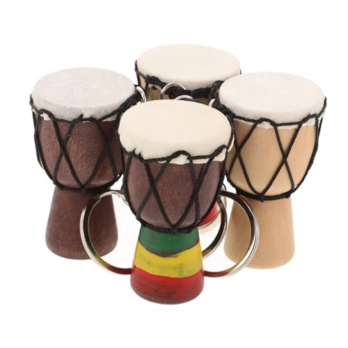 GETAJGHSD 4 Teiliges Set Trommel Schlüsselanhänger, Handtaschen Ornamente, Afrikanische Trommel, Schlüsselanhänger, Musik, Dj, Schlüsselanhänger, Holztrommel, Anhänger, Musikinstrument, GETAJGHSD 4 Teiliges Set Trommel Schlüsselanhänger, Handtaschen Ornamente, Afrikanische Trommel, Schlüsselanhänger, Musik, Dj, Schlüsselanhänger, Holztrommel, Anhänger, Musikinstrument, von GETAJGHSD