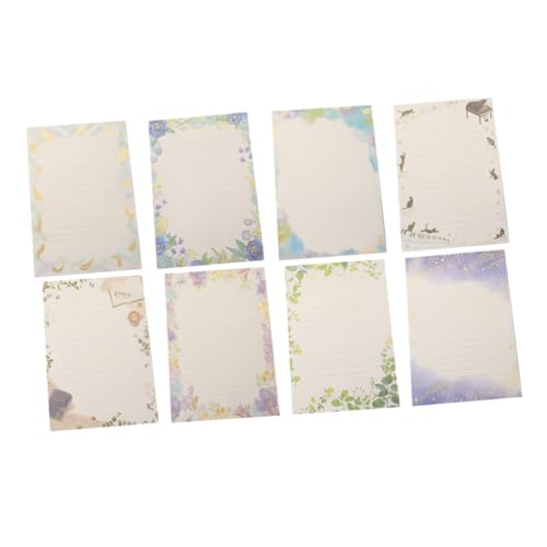 GETAJGHSD 8 Sets Farbiges Briefpapier, Briefpapier, Dekoratives Briefpapier, Retro Briefpapier, Dekoratives Druckerpapier, Notizpapier, Briefpapier, Antikes Papier GETAJGHSD 8 Sets Farbiges Briefpapier, Briefpapier, Dekoratives Briefpapier, Retro Briefpapier, Dekoratives Druckerpapier, Notizpapier, Briefpapier, Antikes Papier von GETAJGHSD