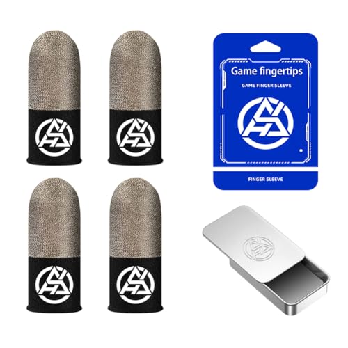 GETBSTOOP 1/2 Paar Luminöse Fingerspitzen schweißdichtes Fingerzusammenstein abdecken atmungsaktive Touchscreen-Daumenhandschuhe Sensitive Mobile Touchhandschuh for PUBG Mobile Gaming GETBSTOOP 1/2 Paar Luminöse Fingerspitzen schweißdichtes Fingerzusammenstein abdecken atmungsaktive Touchscreen-Daumenhandschuhe Sensitive Mobile Touchhandschuh for PUBG Mobile Gaming von GETBSTOOP