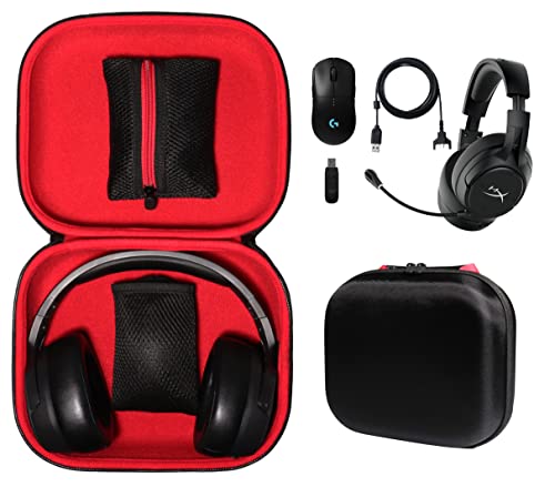 getgear Gaming Headset Tasche für HyperX Cloud II/Cloud Revolver/Cloud Mix/Cloud Alpha/Cloud Orbit S/CloudX/Cloud Stinger/Cloud Flight, Netztasche für Gaming-Maus von GETGEAR