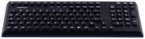 GETT TKG-105-IP68-BLACK-USB-DE Kabelgebunden Tastatur Deutsch, QWERTZ Schwarz IP68 Wasserdicht und s von GETT
