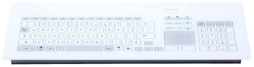 GETT TKR-103-TOUCH-ADH-USB-DE Kabelgebunden Tastatur Deutsch, QWERTZ Weiß IP65 von GETT