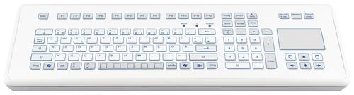GETT TKS-105c-TOUCH-KGEH-USB-DE Kabelgebunden Tastatur Deutsch, QWERTZ Weiß von GETT