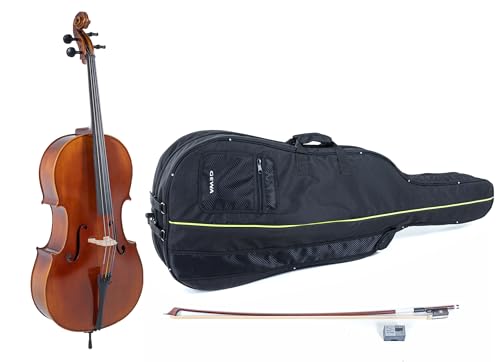 GEWA Cello, Cellogarnitur Serie Allegro VC1-7/8 Spielfertig, inkl. Tasche, Massaranduba Bogen, Larsen Aurora Saiten GEWA Cello, Cellogarnitur Serie Allegro VC1-7/8 Spielfertig, inkl. Tasche, Massaranduba Bogen, Larsen Aurora Saiten von GEWA