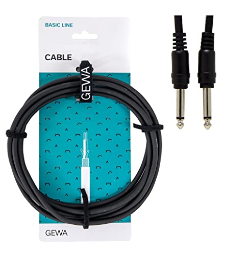 GEWA Patchkabel Basic Line 0,6m, schwarz, 6,3 mm Monoklinke - 6,3 mm Monoklinke, 190310 GEWA Patchkabel Basic Line 0,6m, schwarz, 6,3 mm Monoklinke - 6,3 mm Monoklinke, 190310 von GEWA