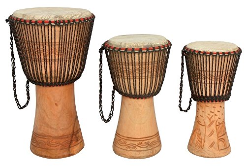 Kamballa 838011 Djembe (Höhe 48 cm, Durchmesser 22 cm) von GEWA