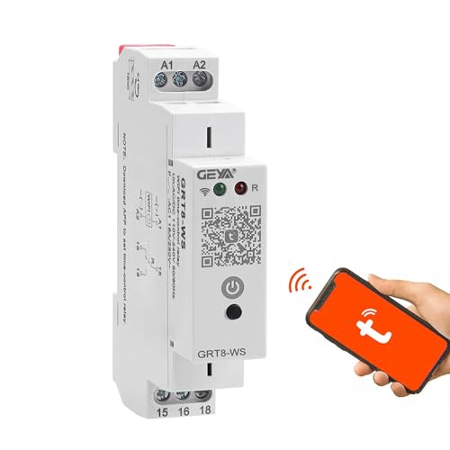 GEYA WiFi Zeitsteuerung Relais TUYA WiFi Zeitschalter Smart Home Fernbedienung Schalter 16A AC/DC110-240V GEYA WiFi Zeitsteuerung Relais TUYA WiFi Zeitschalter Smart Home Fernbedienung Schalter 16A AC/DC110-240V von GEYA