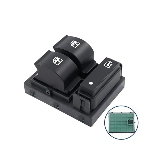 Auto Fensterschalter 735487419 Auto Elektrischer Fensterheber Schalter Knopf für Fiat für Ducato für Peugeot für Boxer II Fensterheber Taste(Typ B) von GFDJDF