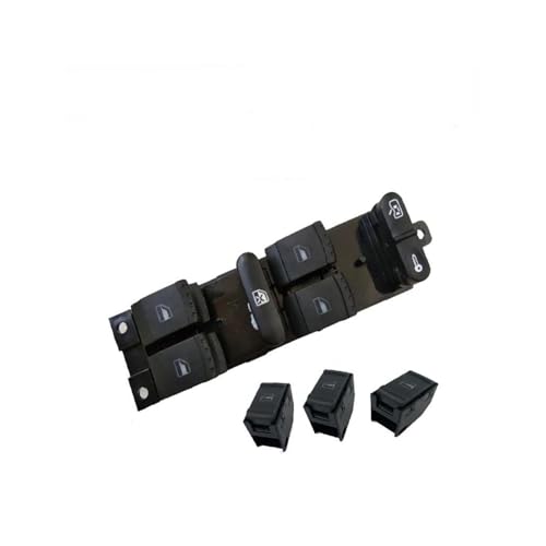 Auto Fensterschalter Fenstersteuerungsschalter für VW für Golf für MK4 für Jetta für Bora für Passat für B5 für Seat 2000-2004 3B0959855B 1J1959565A Fensterheber Taste(Type E) von GFDJDF