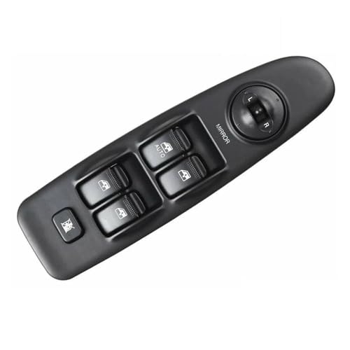 Auto Fensterschalter Für Hyundai Für Elantra 2002-2006 Elektrische Power Master Fenster Schalter Regler Taste Konsole Teile 93570-2D000 Fensterheber Taste(Schwarz) von GFDJDF