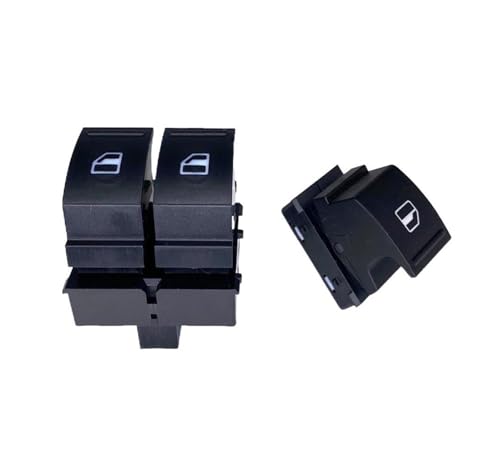 Auto Fensterschalter Für VW für Caddy 2K für Jetta für EOS für Golf für MK5 für Passat für B6 für Polo für 6R für Touran für SEAT 1K3959857A 1F0959855 Fensterheber Taste(C) von GFDJDF