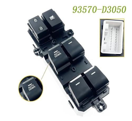 Auto Fensterschalter Power Master Fenster Control Schalter Heber Taste für Hyundai für Tucson 2016 2017 2018 2019 Auto Zubehör 93570-D3050 93570D3050 Fensterheber Taste Auto Fensterschalter Power Master Fenster Control Schalter Heber Taste für Hyundai für Tucson 2016 2017 2018 2019 Auto Zubehör 93570-D3050 93570D3050 Fensterheber Taste von GFDJDF